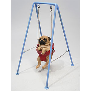 フィギュア　パグのブランコ遊び A3 1/6 レジン製塗装済み完成品 Amazon | HiPlay JXK 1/6 ブランコ パグ犬 JXK174B3 動物
