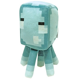 Minecraft 蓄光ぬいぐるみ 発光するイカ