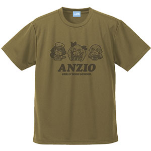 ガールズ＆パンツァー 最終章 アンツィオ高校 ドライTシャツ/BROWN-M