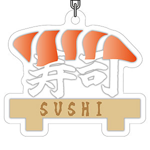 日本観光アクリルキーホルダー「SUSHI」