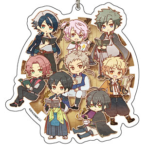 デカアクリルキーホルダー「文豪とアルケミスト」02/集合デザインB(レトロアートイラスト)