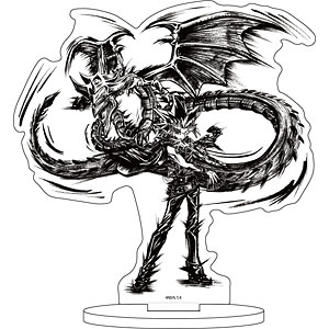 キャラアクリルフィギュア「遊☆戯☆王デュエルモンスターズ」09/闇遊戯＆オシリスの天空竜(墨絵イラスト)