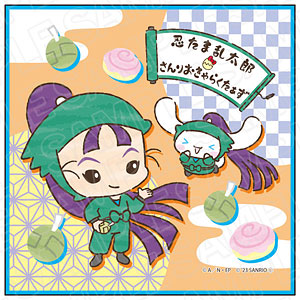 忍たま乱太郎×サンリオキャラクターズ ミニタオル きり丸×クロミ