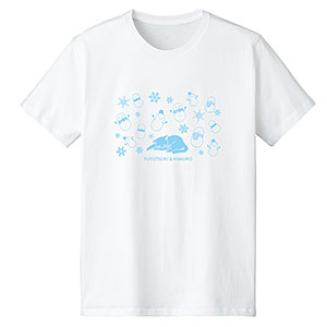 氷属性男子とクールな同僚女子 冬月さん＆氷室くん モチーフTシャツ レディース S