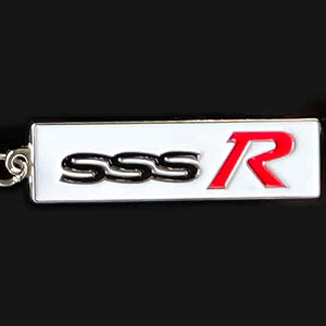 NISSAN ブルーバード SSS-R ロゴ メタルキーホルダー