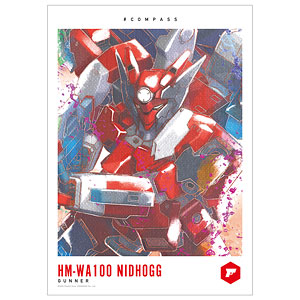 #コンパス 戦闘摂理解析システム HM-WA100 ニーズヘッグ Ani-Art aqua label A3マット加工ポスター