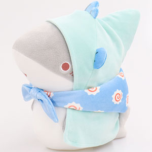 おでかけ子ザメ×シナモロール　むにゅぐるみマスコット（おでかけ子ザメ） おでかけ子ザメ×シナモロール_むにゅぐるみS | 公式グッズ・公式