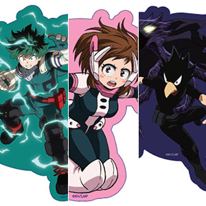 僕のヒーローアカデミア キャラスタムステッカー 緑谷(みどりや)、麗日(うららか)、常闇(とこやみ)