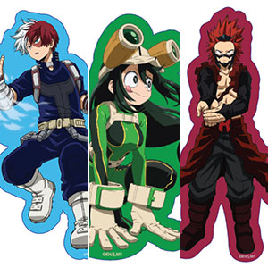 僕のヒーローアカデミア キャラスタムステッカー 轟(とどろき)、蛙吹(あすい)、切島(きりしま)