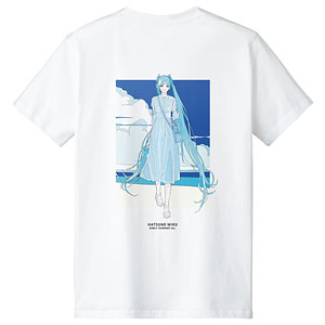 ピアプロキャラクターズ 描き下ろしイラスト 初音ミク 初夏のお出かけver. Art by かとうれい Tシャツ メンズ S