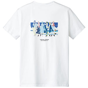 ピアプロキャラクターズ 描き下ろしイラスト 集合 初夏のお出かけver. Art by かとうれい Tシャツ メンズ XXXL