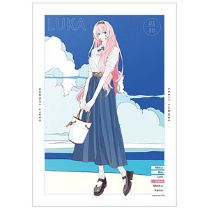 ピアプロキャラクターズ 描き下ろしイラスト 巡音ルカ 初夏のお出かけver. Art by かとうれい A3マット加工ポスター