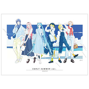 ピアプロキャラクターズ 描き下ろしイラスト 集合 初夏のお出かけver. Art by かとうれい A3マット加工ポスター