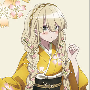 TVアニメ「スパイ教室」 描き下ろしイラスト エルナ 花柄和装ver. 抱き枕カバー