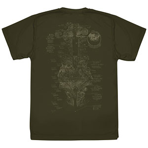 メイドインアビス 烈日の黄金郷 アビス地図 ドライTシャツ/OD-L