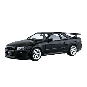 ザ・モデルカー No.SP08 1/24 ニッサン BNR34 スカイライン GT-R V-SPECII ’02 カスタムホイール プラモデル