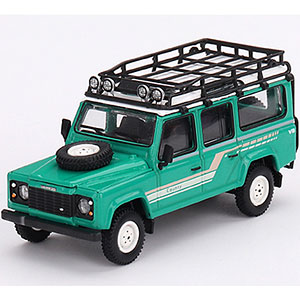 1/64 ランドローバー ディフェンダー 110 1985 カウンティステーションワゴン トライテンドグリーン(左ハンドル)
