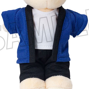 くまめいと 法被 青 ぬいぐるみ用衣装