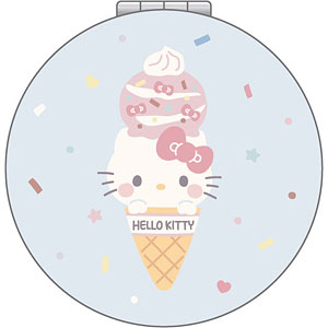 しろたん × サンリオキャラクターズ 折りたたみミラー ハローキティ