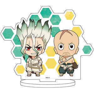 キャラアクリルフィギュア「Dr.STONE」23/石神千空＆ソユーズ(ミニキャライラスト)
