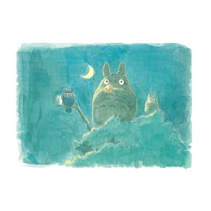 となりのトトロ グリーティングカード 水彩画シリーズ 秋