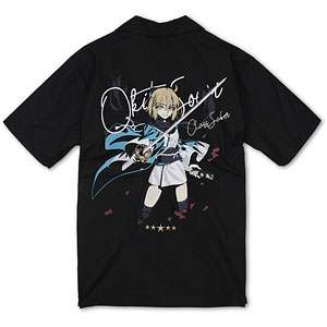 コスパ・デポ限定 Fate/Grand Order セイバー/沖田総司 刺繍ワークシャツ/BLACK-XL