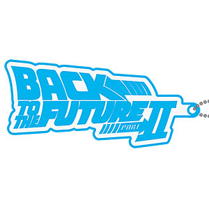 Back To The Future Part II Logo Reflector Key Chain