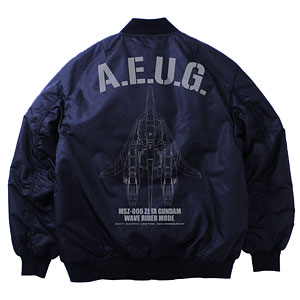 KILLER SATELLITE 2001-AW MA-1 ジャケット M 機動戦士Zガンダム 描き下ろし ウェイブライダー MA-1ジャケット/NAVY
