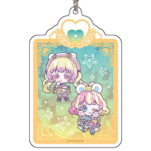 デカアクリルキーホルダー「ワッチャプリマジ！」05/みるき＆はにたん(ミニキャライラスト)