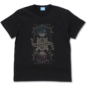 Re：ゼロから始める異世界生活 ラム＆レム Tシャツ Ver.2.0/BLACK-L