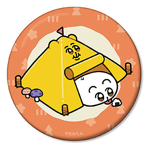 ちみたん 描き下ろしイラスト ちみたん D キャンプver. 缶ミラー