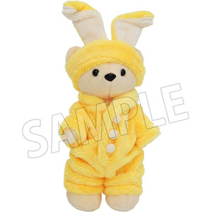 くまめいと ルームウェアうさぎターバンセット ぬいぐるみ用衣装 黄