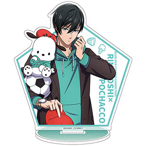 キャラアクリルフィギュア ブルーロック×サンリオキャラクターズ 18/糸師凛×ポチャッコ バストアップ(描き下ろし)