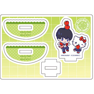 ゆらゆらアクリルスタンド「TVアニメ『ブルーロック』×サンリオキャラクターズ」01/潔世一×ハローキティ(ミニキャライラスト)