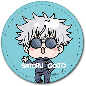 TVアニメ「呪術廻戦」-懐玉・玉折-[mochochoシリーズ] 第2弾 レザーバッジ (丸形) Mocho-YA (五条悟)