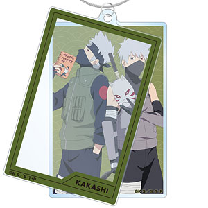 NARUTO-ナルト- 疾風伝 描き下ろしイラスト はたけカカシ 過去と現在ver. 2連ワイヤーBIGアクリルキーホルダー