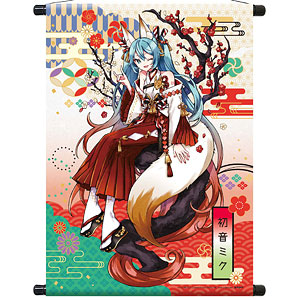 初音ミク 百鬼夜行 タペストリー 妖狐 梅