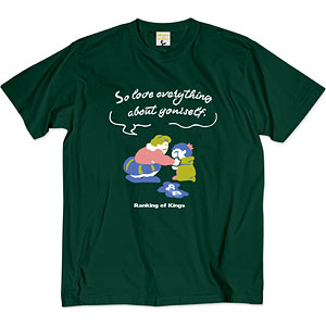 TVアニメ「王様ランキング」シーンイラストTシャツ3 ビリヤードグリーン XL