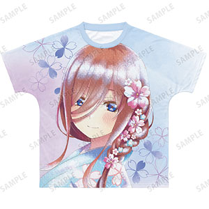 Tシャツ　中野四葉(桜和装ver.) 描き下ろしイラスト Ani-Art aqua label フルグラフィックTシャツ フルカラー ユニセックスLサイズ 「映画 五等分の花嫁」 映画『五等分の花嫁』 中野四葉 桜和装ver. Ani-Art aqua label