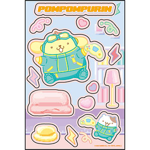 PETANTシール「サンリオキャラクターズ」13/ポムポムプリン・マフィン(描き下ろしイラスト)