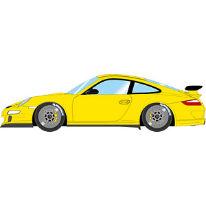 1/43 ポルシェ 911(997) GT3 RS (BBS Cup ホイール) スピードイエロー