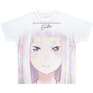 Re：ゼロから始める異世界生活 エミリア Ani-Art aqua label フルグラフィックTシャツ ユニセックス XXS