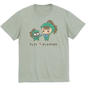 忍たま乱太郎×サンリオキャラクターズ 中在家長次×バッドばつ丸 Tシャツ レディース XL
