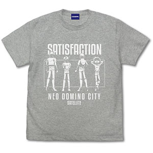 遊☆戯☆王5D’s チームサティスファクション「満足しようぜ！」 Tシャツ/MIX GRAY-L