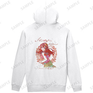 五等分の花嫁∽ 中野五月 grunge CANVAS バックプリントジップパーカー メンズ XS