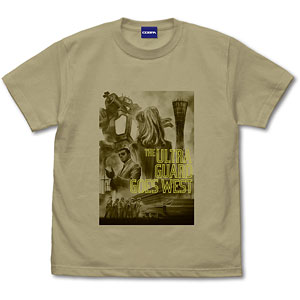 ウルトラセブン ウルトラセブンアート Tシャツ ウルトラ警備隊西へ/SAND KHAKI-L