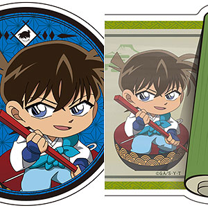 名探偵コナン 昔ばなし風コレクション トラベルステッカー4枚セット 工藤新一