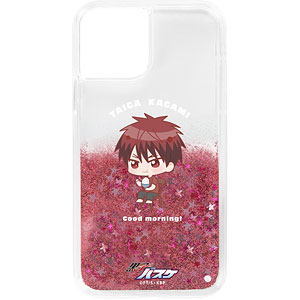 黒子のバスケ 火神大我 ちびキャラ 朝のひとときver. グリッターiPhoneケース(13 mini)