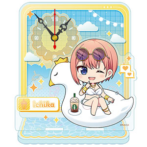 五等分の花嫁∽ ぷちちょこミニアクリル置時計 中野一花 バカンスver.