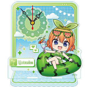 五等分の花嫁∽ ぷちちょこミニアクリル置時計 中野四葉 バカンスver.
